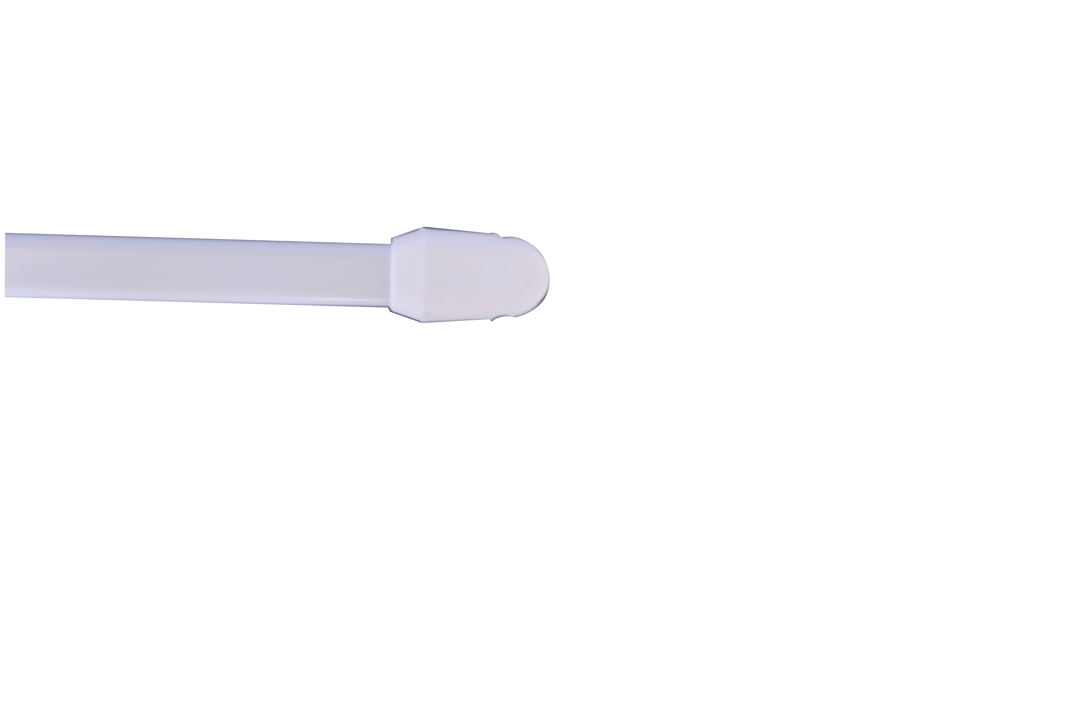 Lot de 2 barres classiques plates coloris blanc 50-80 cm - INVENTIV